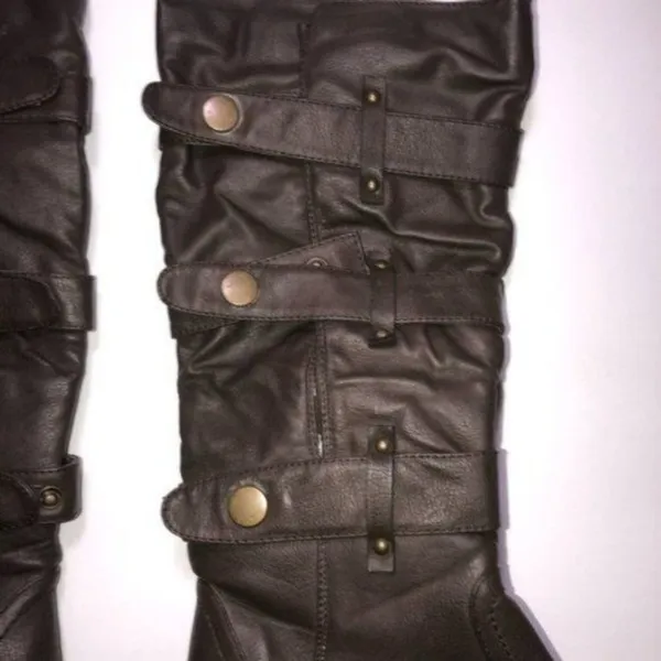 Avenue Women's Dark Brown Wide Calf Boots Size 8 - Image 4