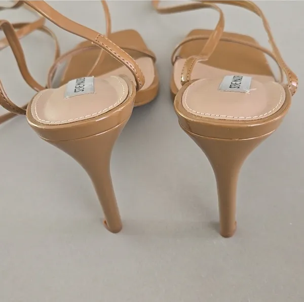 New Steve Madden Tan Block Heel Sandals 8.5M - Image 4