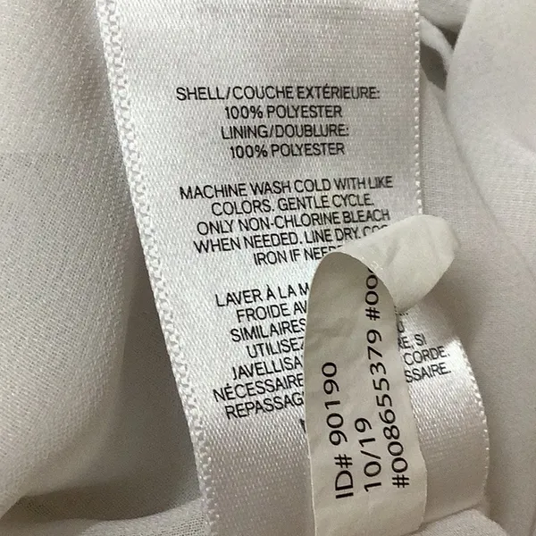 Express Size Small White Sheer Criss Front Long Sleeve Blouse. Preloved - Image 7