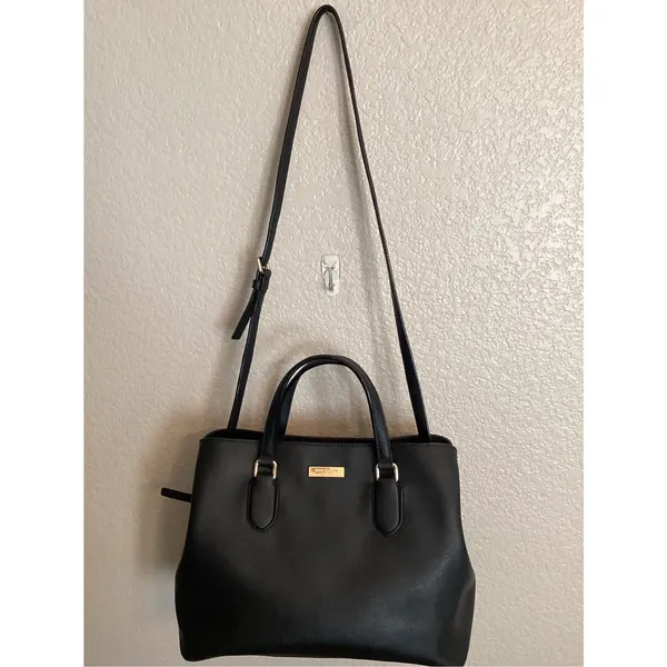 Kate Spade New York Laurel Way Evangelie Satchel in Black Saffiano Leather - Image 2
