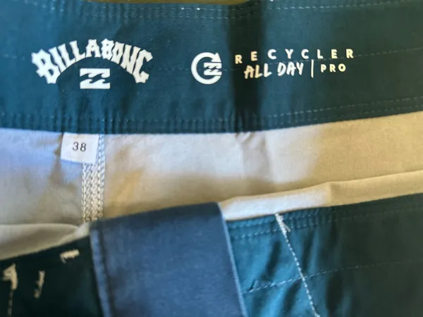 Billabong Recycler All Day Pro Colorblock Board Shorts 38 Drawstring Back Pocket - Image 4