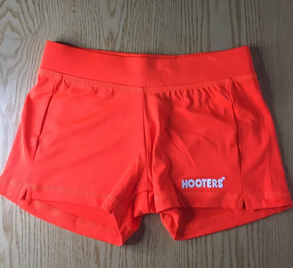 Hooters New Girl Uniform Orange Shorts Size XXS-E - Image 2