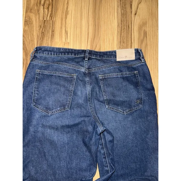 Seven7 Women's Sz‎ 8 High Rise Loose Straight Fit 5 Pocket Jeans Denim - Image 9
