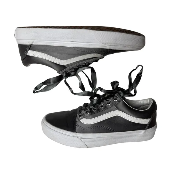 Vans Old Skool Satin Lux Gray Sneakers Women's Size 6.5 - Image 4