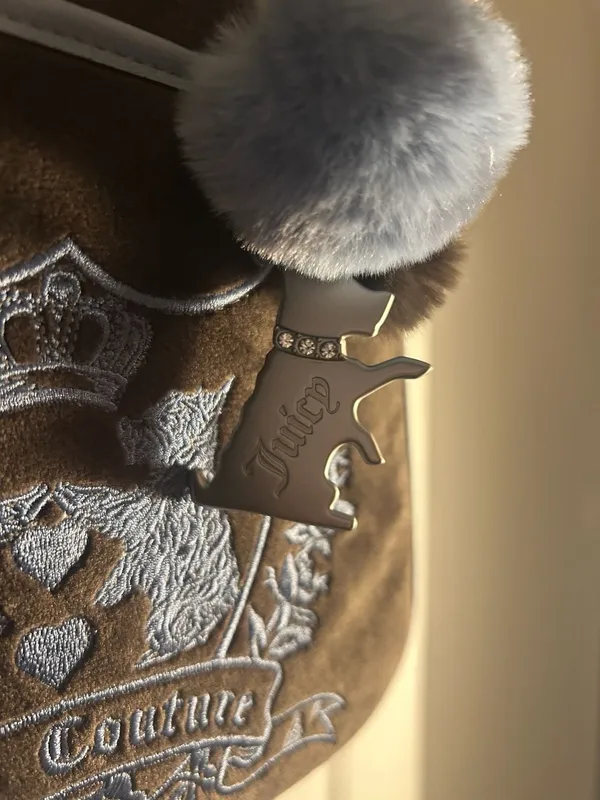 Juicy Couture New Love Chapter Backpack in Chocolate Velour - Image 3