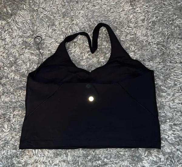 Lululemon Black Align Halter Tank Size 14 - Image 3