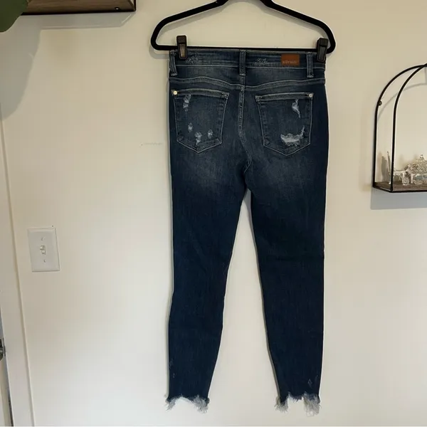 Judy Blue Distressed‎ Skinny Denim Jeans Size 7/28 - Image 2