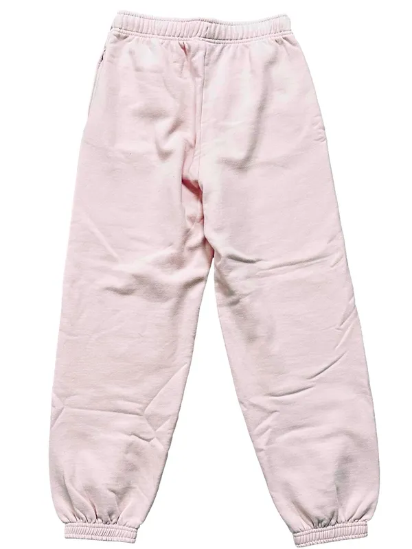 KUT from Kloth & SO Boyfriend Fit High Rise Cozy Fleece Jogger Sweatpants Pink Medium - Image 2