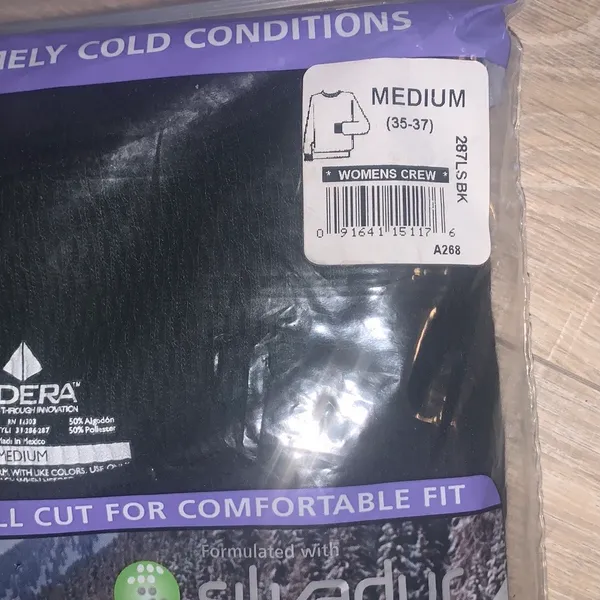 NWT Indera Women's Medium Black ICETEX Thermal Top - Image 5