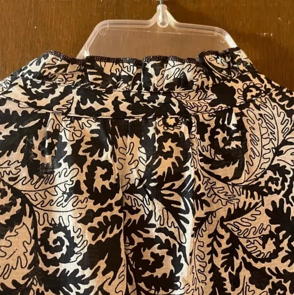 NWT Maeve Marya Tiered Midi Dress in Black Botanical Print - Image 10