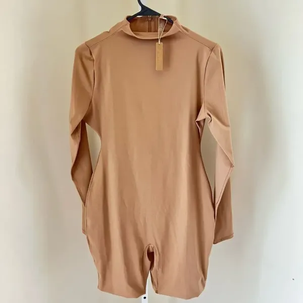 NWT SKIMS Size Large Sienna‎ All In One Long Sleeve Mid Thigh ONE PIECE Womens - Image 2