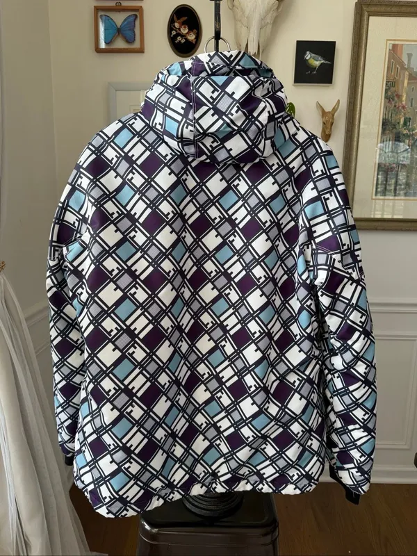 Core Powder Room Women’s Ski Snowboard Jacket Coat Purple Turquoise XL - Image 7