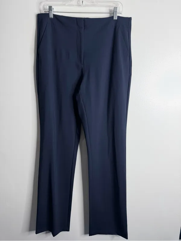 American Tall Freedom Flex Slim Straight Leg Dress Pants Navy 14 Tall Office - Image 2