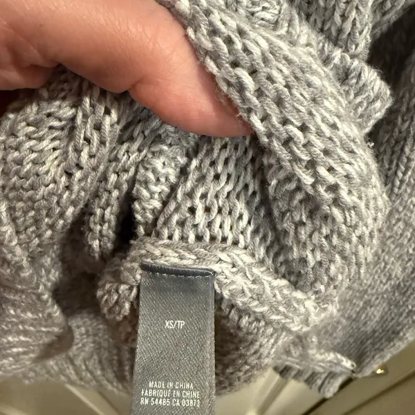 Aerie Heathered Gray Crew Neck Sweater - Image 8