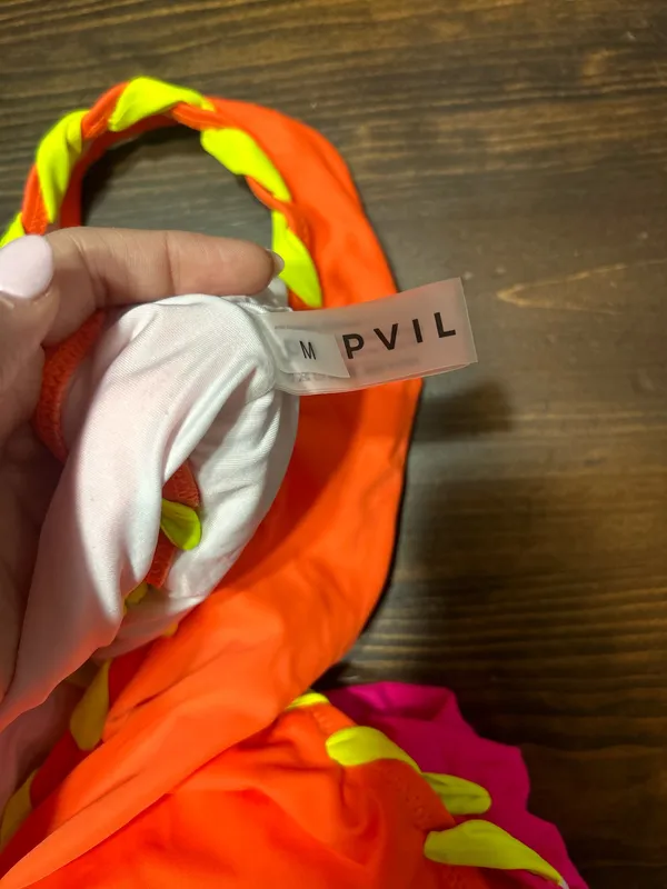Popvil Neon Monokini Orange Size M - Image 3