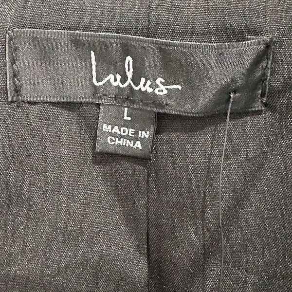 NWT Lulus Celebratory Sweetie Feather Crop Blazer Large Black Cocktail Party - Image 10