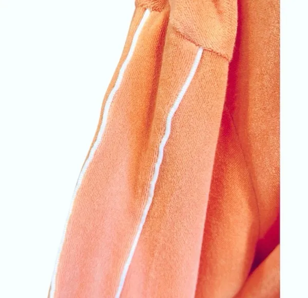 Nike Cropped Sweatshirt Terry Cloth Beach Orange Retro M Relax Fit - Image 6