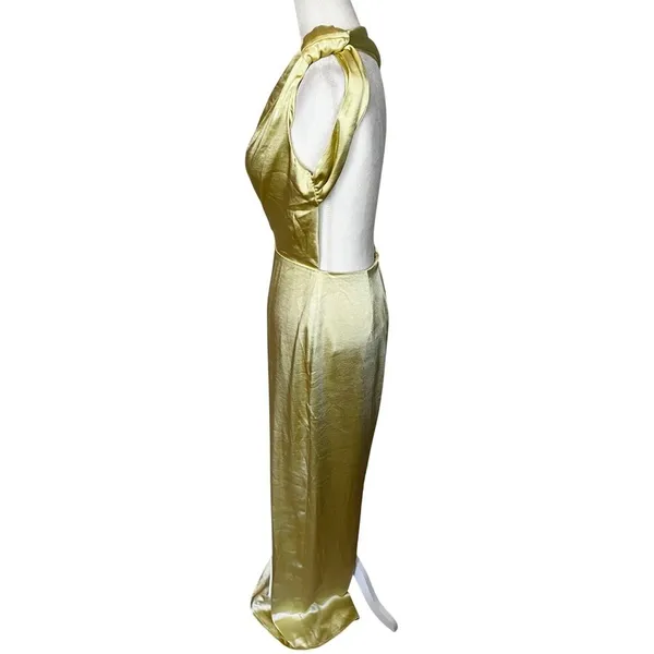 Lovers and Friends Bella Gown in Baby Yellow Small New Womens Maxi Dress - Image 6