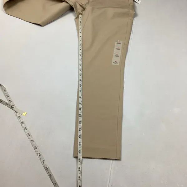 Old Navy High Rise Pixie Skinny Tan Pants With Smoothing Pockets Size 4 NEW! - Image 8
