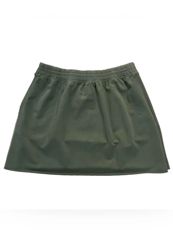 Offline by Aerie Green Skirt Size Medium Elastic Waistband Pockets Stretch Comfy - Image 4