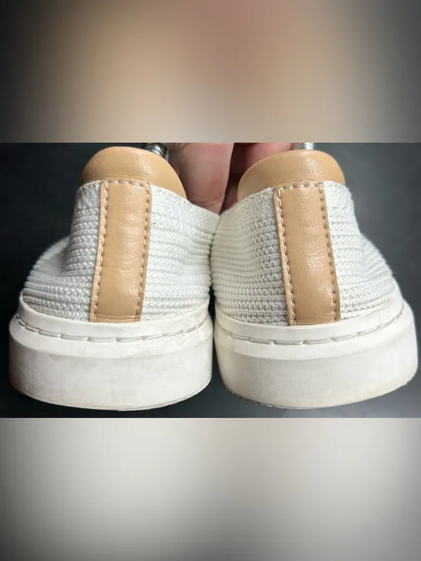 UGG Women's Size 10 Alameda Sammy Off White Slip-On Sneakers - Image 4