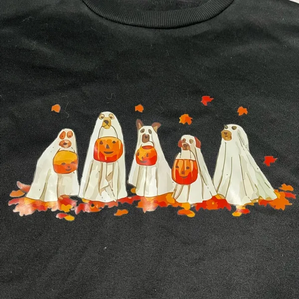 SheIn Black Halloween pullover fleece sweatshirts crewneck size small - Image 2