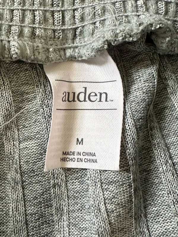 Women's Auden Super Soft Rib Knit Lettuce Hem Bootcut Flare Lounge Pants - Image 5