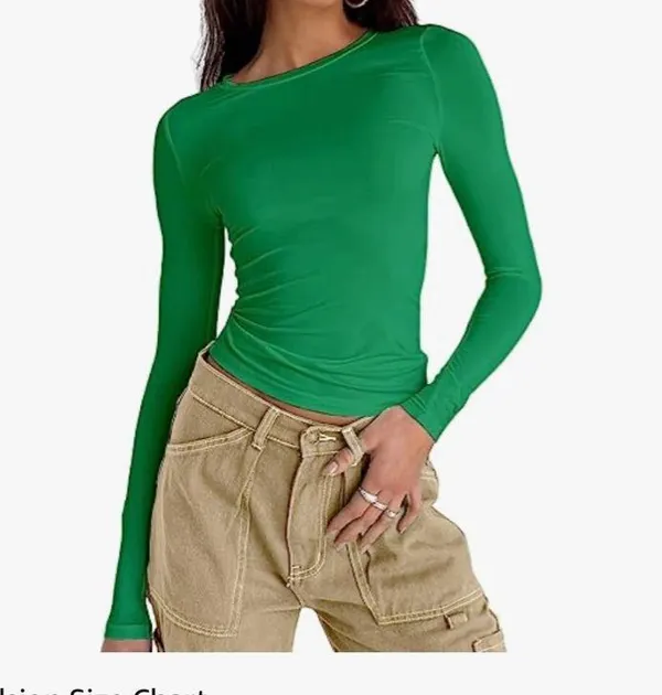 Amazon Green Long Sleeve Top - Image 3