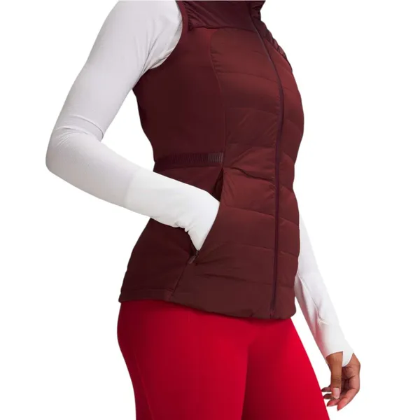 Lululemon Down For It Vest Red Merlot - Image 5