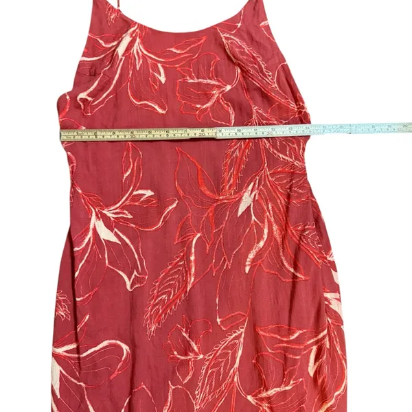 Free People Soft‎ Red Floral Slip Dress Lightweight Sz M - Image 7