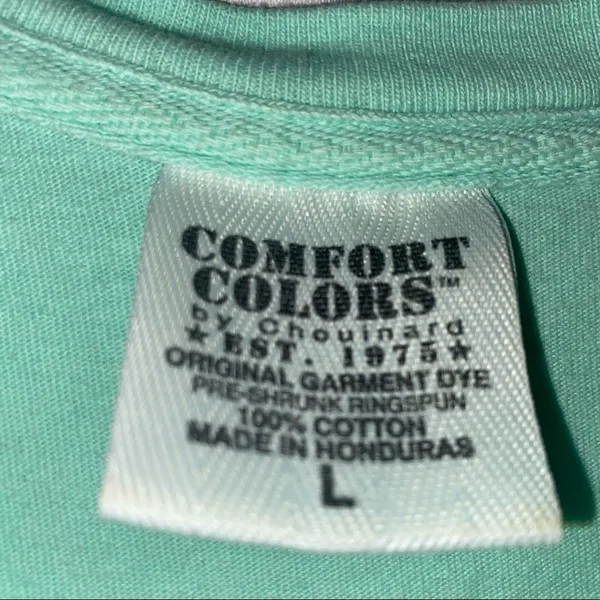 Comfort Colors Monogram Tshirt Women’s Large - Image 4