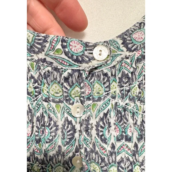ROLLER RABBIT Featherweight Paisley Printed Sleeveless Cotton Dress Size S - Image 4