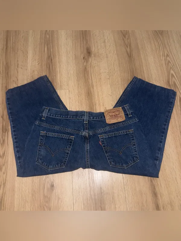 Vintage Levi's 512 Slim Fit Tapered Leg Jeans in‎ Dark Indigo Wash - Image 2
