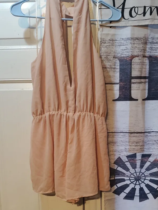 Cotton Candy Blush Halter Tie - Image 3
