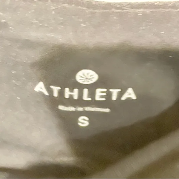Athleta Size Small Chatturanga Black Womens Cropped Athletic Leggings‎ - Image 3