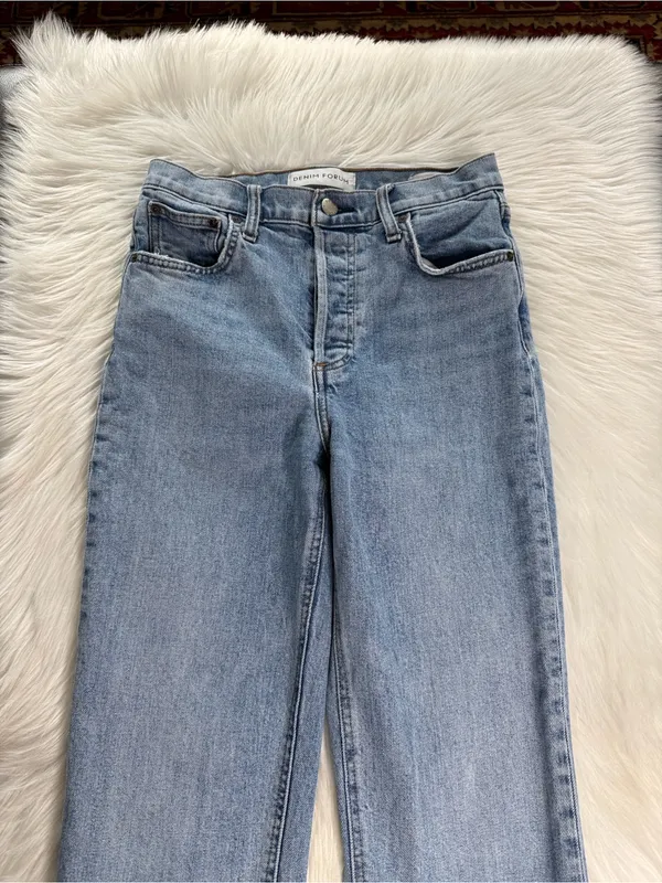 Denim Forum Aritzia Arlo High Rise Straight Jeans - Image 3