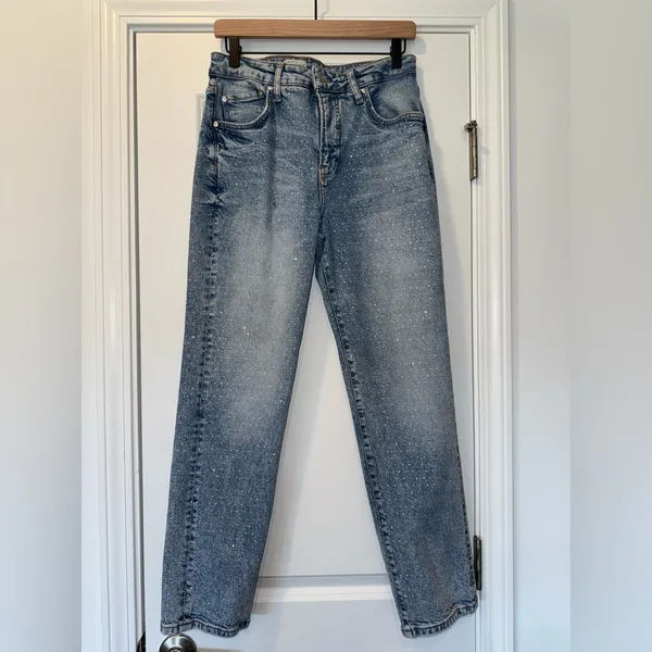 Anthropologie Pilcro High Rise Gem Straight Leg Jeans - Image 4