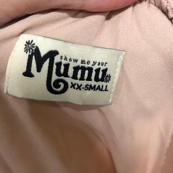 Show Me Your Mumu SMYM Heather halter maxi dress in dusty blush NEW XXS - Image 4