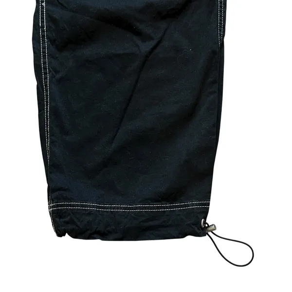 Garage Cargo Pant Black XS Contrast Stitching Skater Gorpcore Streetwear Utility - Image 5