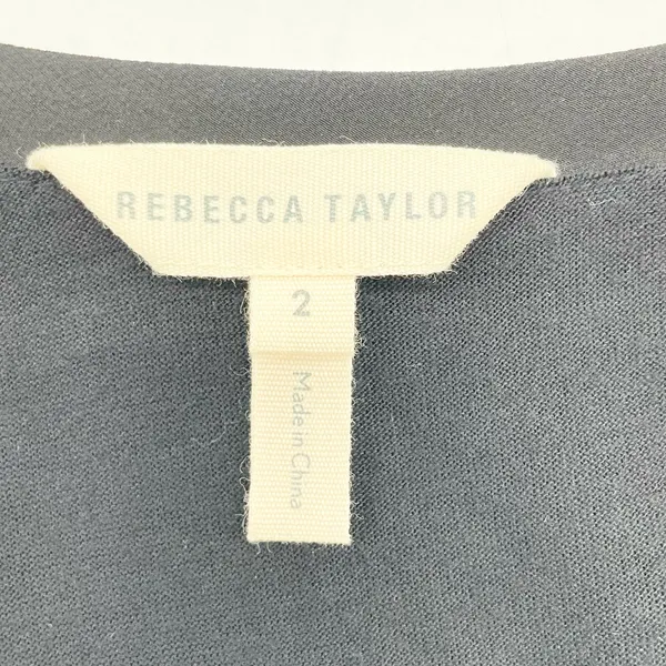 Rebecca Taylor Studded Silk Sleeveless Top Women Size 2 Chic Goth‎ Edgy Urban - Image 8