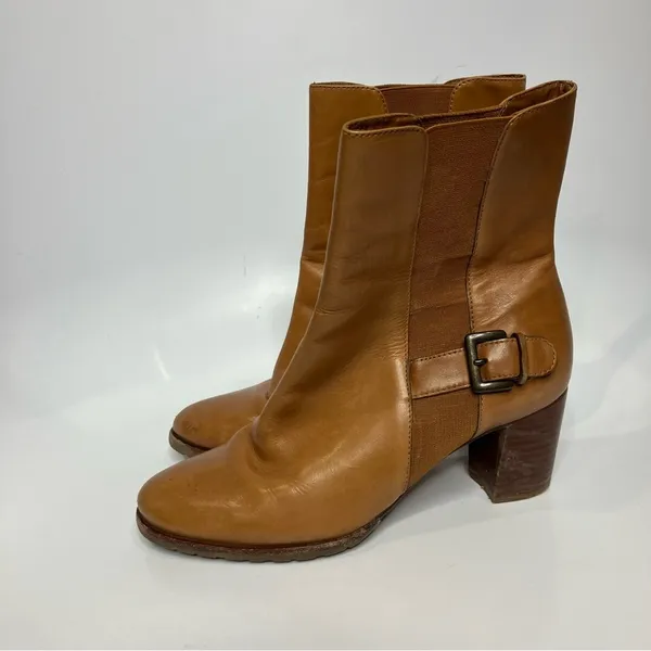 Cole Haan caramel leather pull on boots‎ size 6.5 - Image 4