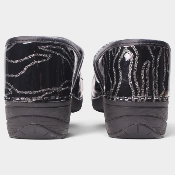 Dansko XP 2.0 Glitter Waves Patent Clogs Women 37 - Image 5
