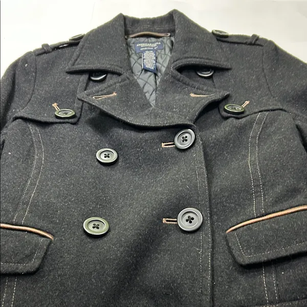 American Eagle Outfitters Charcoal Peacoat - Image 9