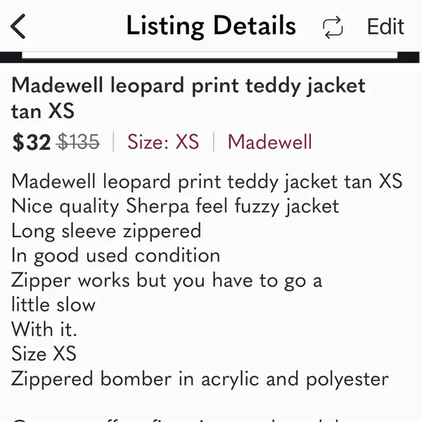 Leopard Print Teddy Jacket Brown And Black XS - Image 11