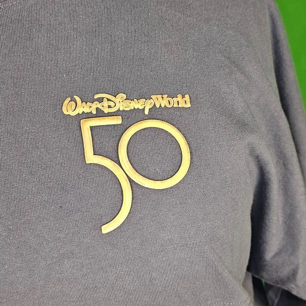 Walt‎ Disney World 50 Womens Blue Long Sleeve Mickey Mouse Spirit Jersey XS - Image 3