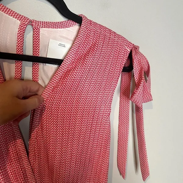 C/MEO Collective Unstoppable  red patterned open back Jumpsuit - Image 3