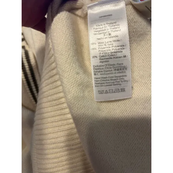Madewell Wiltshire V-Neck Pullover Sweater in Cream Size Small - Image 9
