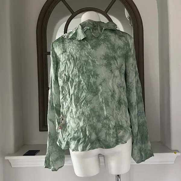 Free People New Women’s Lyocell Tie Front Blouse, Size M New w/Tag Retail $128 - Image 11