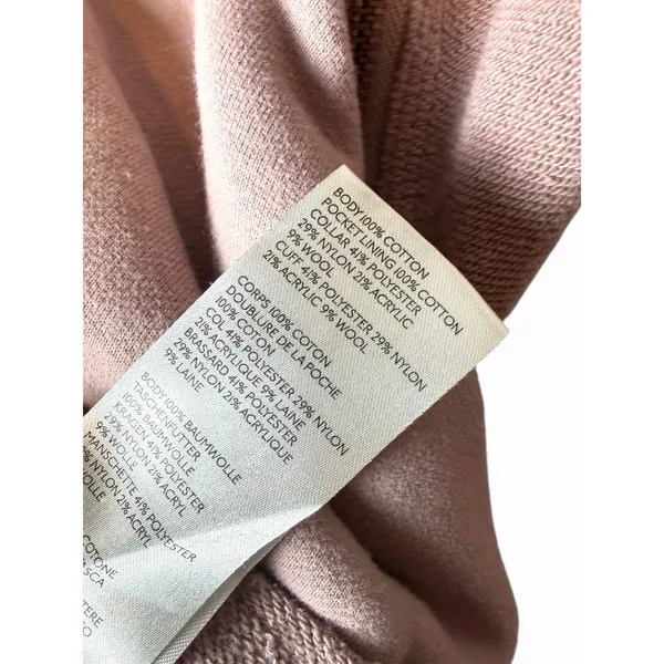 Free People FP Movement Apex Pullover Blush Pink Quarter Zip Oversized Sweater L - Image 11