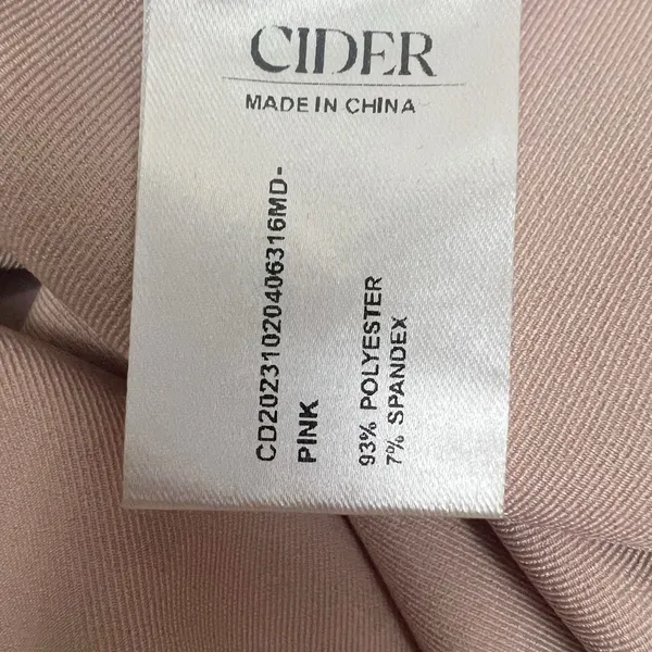 Cider Light Pink Strapless Bow Print Lace Trim Mini Dress Size XS - Image 8